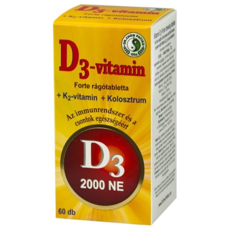 DR. CHEN D3-VITAMIN FORTE rágótabletta 60 db