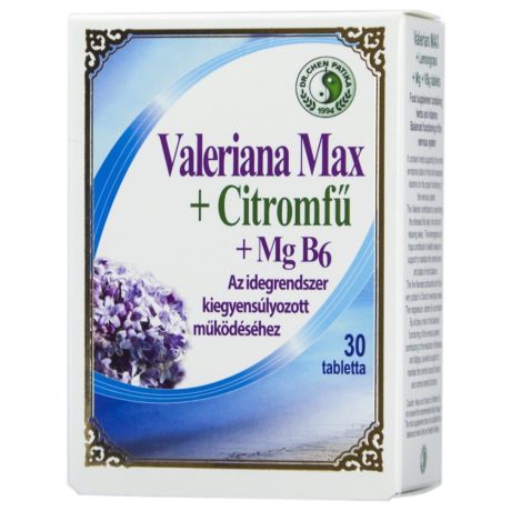 DR.CHEN VALERIANA MAX + CITROMFŰ + MG B6 tabletta 30 DB