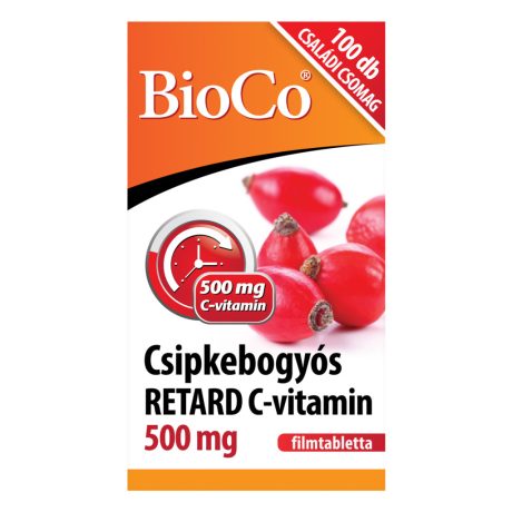 BIOCO CSIPKEBOGYÓ C-VITAMIN 500 mg retard tabletta 100 db