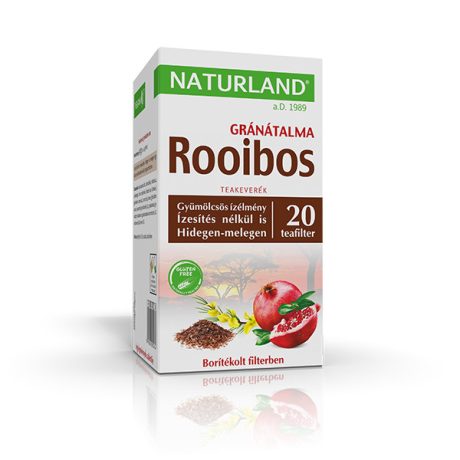 NATURLAND ROOIBOS + GRÁNÁTALMA filteres tea 20 db