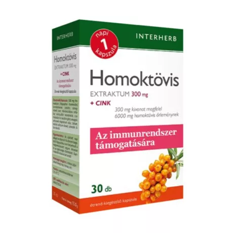 INTERHERB HOMOKTÖVIS+CINK EXTRAKTUM kapszula 30 db