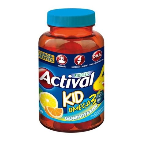 BÉRES ACTIVAL KID OMEGA-3 GUMIVITAMIN tabletta 30 db