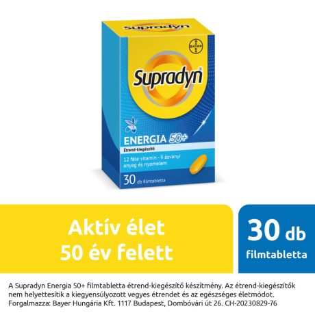 SUPRADYN ENERGIA 50+ filmtabletta 30 db