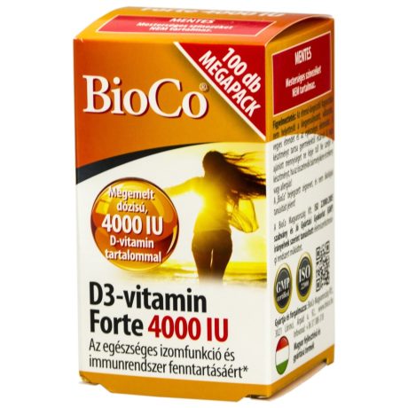 BIOCO D3-VITAMIN FORTE 4000 IU tabletta 100 db