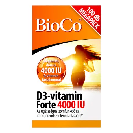 BIOCO D3-VITAMIN FORTE 4000 IU tabletta 100 db