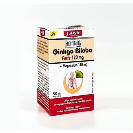 JUTAVIT GINKGO BILOBA FORTE 120 mg + magnézium 150 mg kapszula 50 db