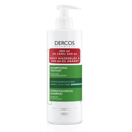 VICHY DERCOS SAMPON korpás és zsíros hajra 390 ml
