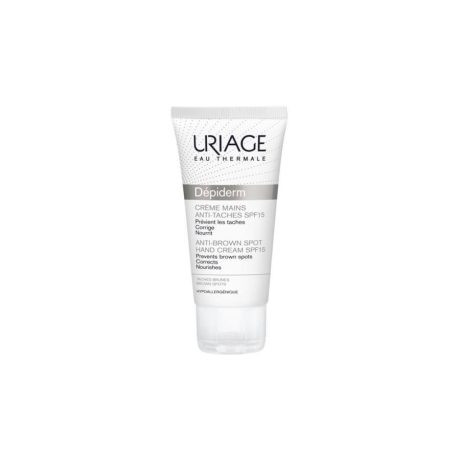 URIAGE DEPIDERM kézkrém SPF15 barna foltok ellen 50 ml