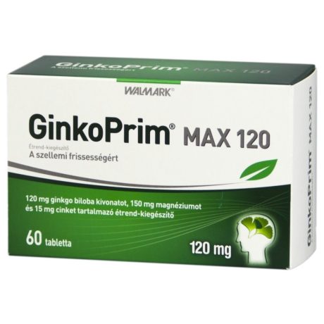 WALMARK GINKOPRIM MAX 120 mg tabletta 60 db