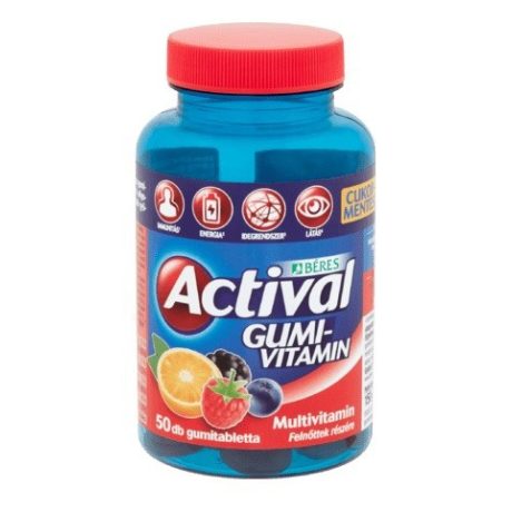 BÉRES ACTIVAL GUMIVITAMIN felnőtteknek 50 db