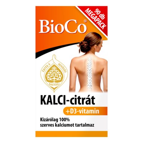 BIOCO KALCI-CITRÁT + D3-VITAMIN filmtabletta 90 db