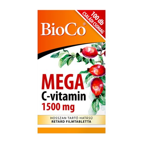 BIOCO MEGA C-VITAMIN 1500 mg filmtabletta 100 db