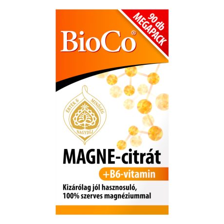 BIOCO MAGNE-CITRAT + B6-VITAMIN filmtabletta 90 db