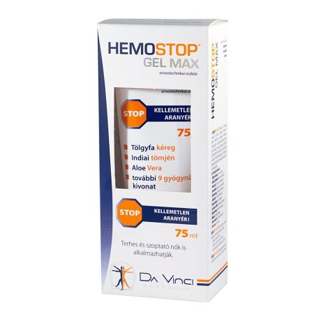HEMOSTOP MAX gél aranyér kezelésére 75 ml