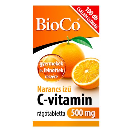 BIOCO C-VITAMIN 500 mg NARANCS rágótabletta 100 db