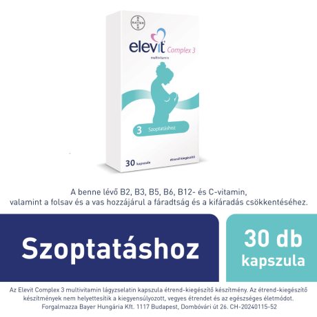 ELEVIT COMPLEX 3 lágyzselatin kapszula szoptatáshoz 30 db