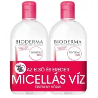   BIODERMA MICELLAFESZTIVÁL 2x500 ml SENSIBIO H2O micellás arclemosó érzékeny és intoleráns bőre 1000 ML