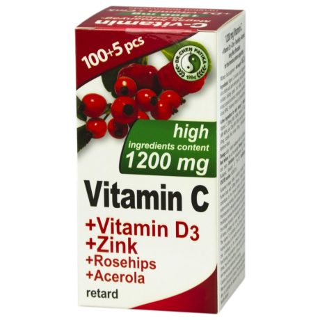 DR. CHEN 1200 mg C-VITAMIN + D3 + CINK + CSIPKEBOgYÓ + ACEROLA filmtabletta 105 db