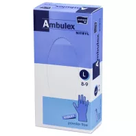 AMBULEX NITRYL VIZSGÁLÓKESZTYŰ L-méret (lila) 1 db
