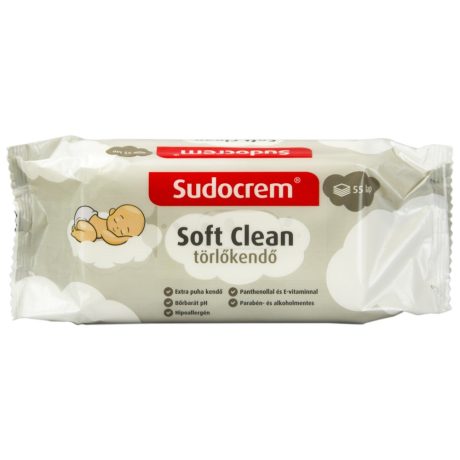 SUDOCREM soft clean törlőkendő 55 db