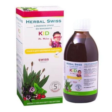 HERBAL SWISS KIDS LÁNDZSÁS ÚTIFŰ SZIRUP 300 ML