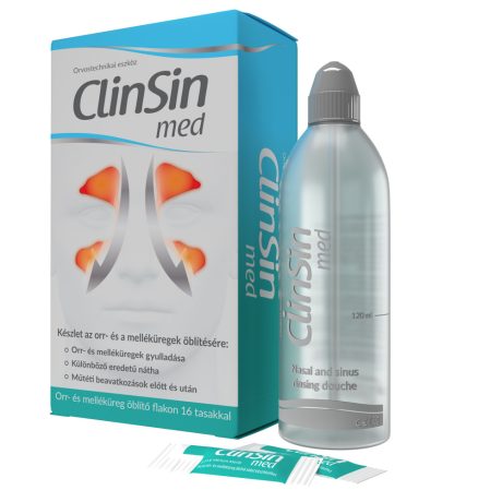CLINSIN MED orr- és melléküre öblítő készlet (flakon + 16 tasak) 1 db