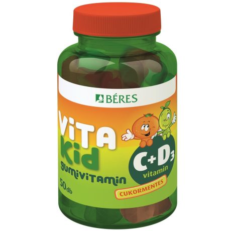 BÉRES VITAKID C+D3 gumivitamin 50 DB