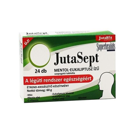 JUTAVIT JUTASEPT mentol ízű szopogató tabletta 24 db