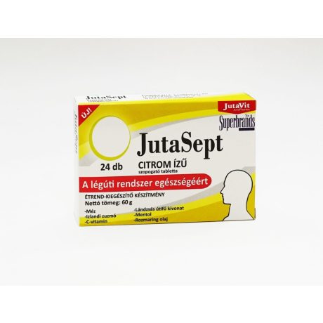 JutaVit JutaSept citrom ízű szopogató tabletta 24 DB