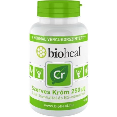BIOHEAL SZERVES És TERMÉSZETES KRÓM tabletta 70 db