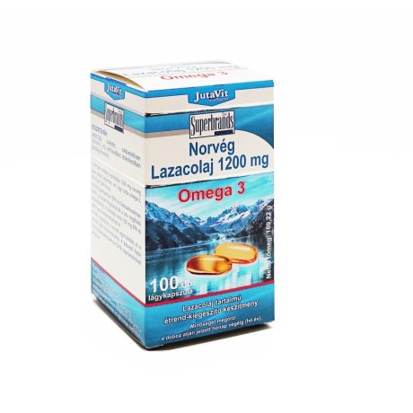 JUTAVIT NORVÉG LAZACOLAJ 1200 mg omega-3 kapszula 100 db