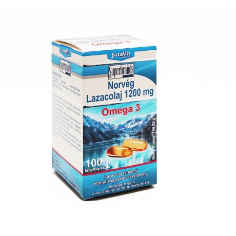 JUTAVIT NORVÉG LAZACOLAJ 1200 mg omega-3 kapszula 100 db