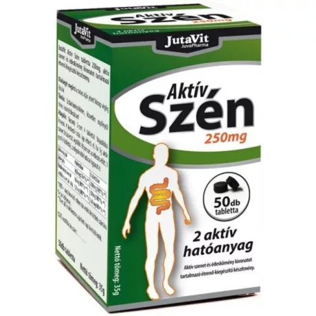 JUTAVIT AKTIV SZÉN 250 mg tabletta 50 db