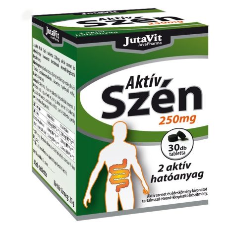 JUTAVIT AKTIV SZÉN 250 mg tabletta 30 db