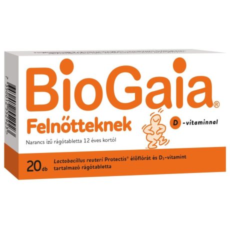 BIOGAIA PROTECTIS FELNŐTTEKNEK rágótabletta 20 db