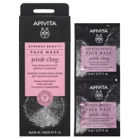   APIVITA EXPRESS tisztító arcmaszk - rózsaszín agyaggal 16 ml