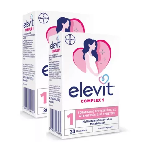 ELEVIT COMPLEX 1 filmtabletta a babatervezéstől az első trimeszter végéig 2x30 db
