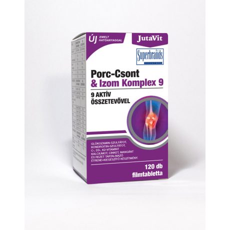 JUTAVIT PORC-CSONT IZOM KOMPLEX 9 filmtabletta 120 DB