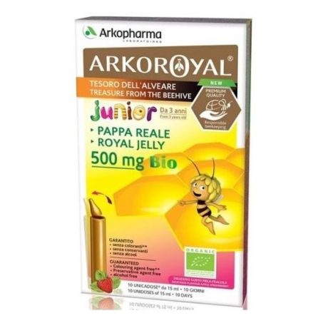 ARKOROYAL BIO 500mg junior méhpempő ampulla 10 DB
