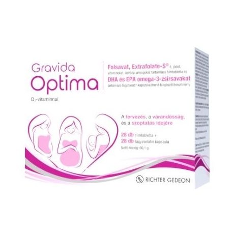 GRAVIDA OPTIMA terhesvitamin filmtabletta + kapszula (28+28) 56 db
