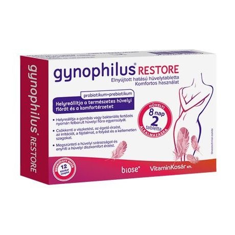 GYNOPHILUS RESTORE hüvelytabletta 2 db