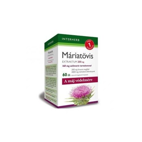 Interherb Napi 1 Máriatövis extraktum 200mg kapszula – 60db