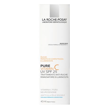 LA ROCHE-POSAY PURE VITAMIN C intenzív öregedésgátló ránctanító krém UV védelemmel SPF25 40 ml