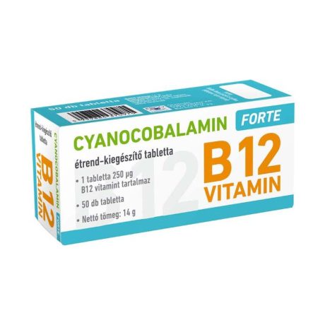 CYANOCOBALAMIN 250 mcg forte tabletta 50 db