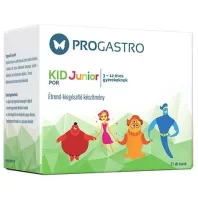   PROGASTRO KID JUNIOR Élőflórát tartalmazó étrend-kiegészítő készítmény 3-12 éves gyerekeknek 31 db tasak