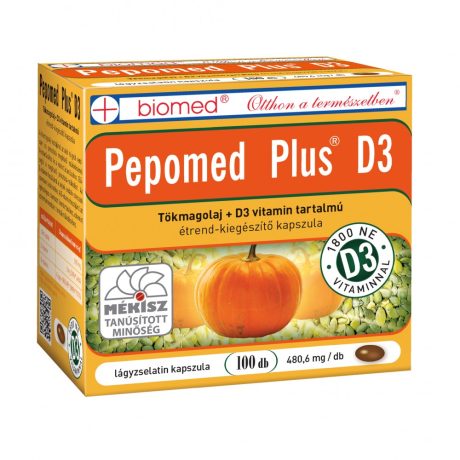 Biomed Pepomed Plus D3 vitamin kapszula 100 DB
