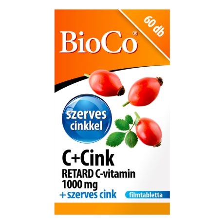 BIOCO C+CINK RETARD 1000 mg tabletta 60 db