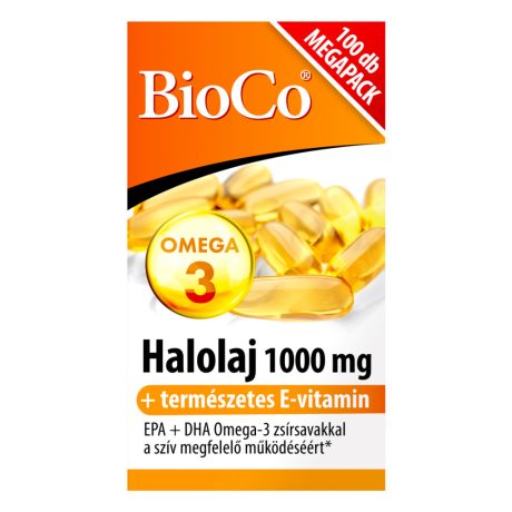 BIOCO HALOLAJ 1000 mg E-vitamin 100 db