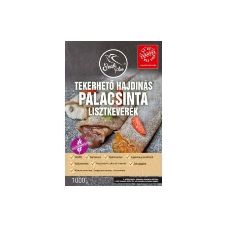 SZAFI FREE TEKERHETŐ HAJDINÁS PALACSINTA LISZTKEVERÉK 1000 G (GLUTÉNMENTES, TEJMENTES, TOJÁSMENTES, MAGLISZTMENTES, VEGÁN)