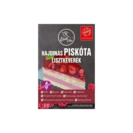 SZAFI FREE HAJDINÁS PISKÓTA LISZTKEVERÉK 1000 G (GLUTÉNMENTES, TEJMENTES, TOJÁSMENTES, MAGLISZTMENTES, ZSÍRSZEGÉNY, VEGÁN)